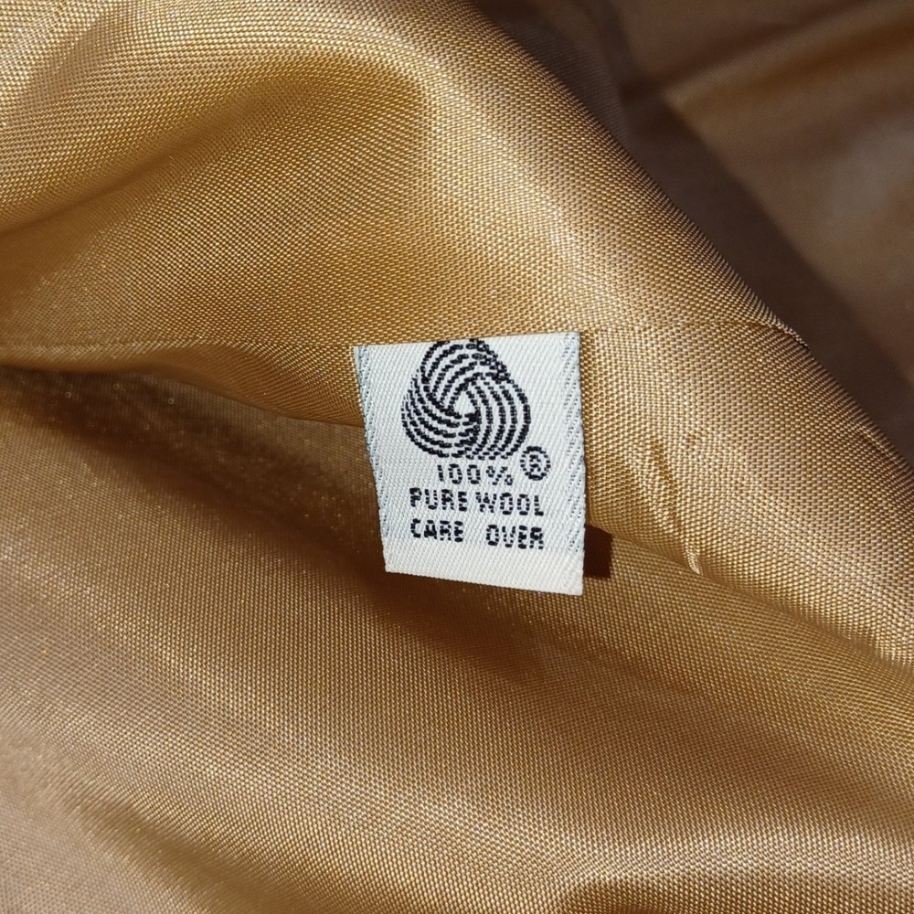 VTG Bretton Place Blazer Womens 8 Camel 100% Wool USA Academia Preppy Classic - Picture 7 of 12